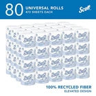 80 Rolls Scott Soft Toilet Paper 473 Sheets 2Ply No Clog Septic Safe Bulk Supply