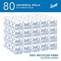 80 Rolls Scott Soft Toilet Paper 473 Sheets 2Ply No Clog Septic Safe Bulk Supply