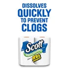 Scott Rapid Dissolving Toilet Paper, 4 Rolls (Pack of 12)