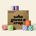 Who Gives A Crap 100% Recycled Toilet Paper, 48 Rolls, 3 Ply, 385 Sheets