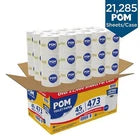 POM Embossed 2-Ply Toilet Paper, White, 90 Rolls