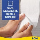 POM Embossed 2-Ply Toilet Paper, White, 90 Rolls